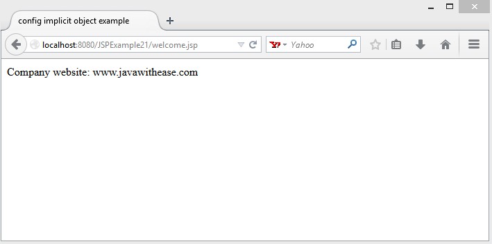 jsp example 21 welcome