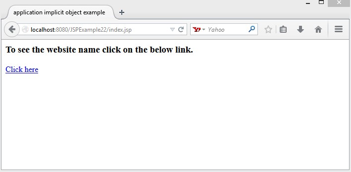 jsp example 22 index