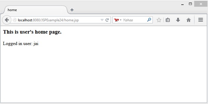 jsp example 24 display