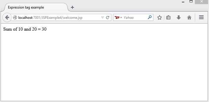 jsp example 4