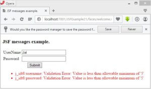 Jsf messages html tag - W3schools