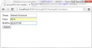 Spring MVC form handling tutorial - W3schools