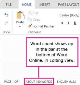 How To Check Word Count In Ms Word W3schools How To Check Word Count In Ms Word W3schools
