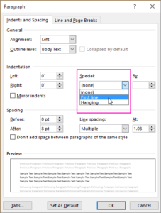 how to create a first line indent in word how to create a first line indent in word