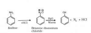 preparation of phenol from diazonium salt