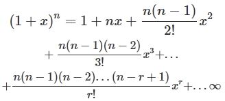 binomial theorem
